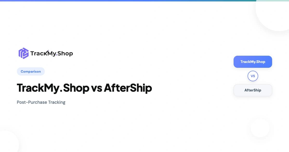 TrackMy.Shop vs AfterShip — Full Lifecycle vs Post-Purchase Tracking